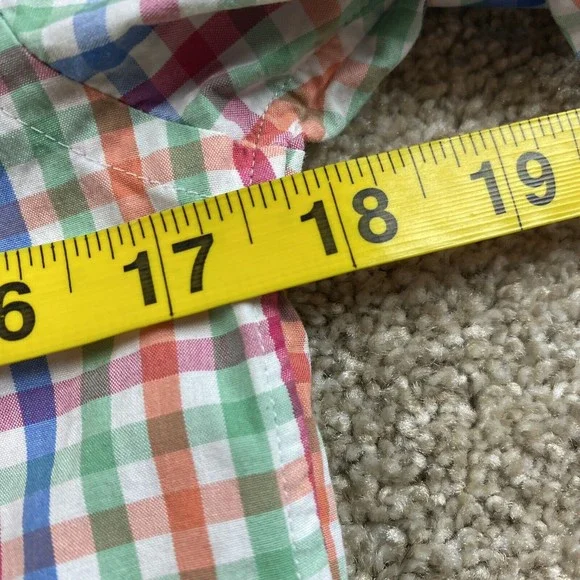 Vineyard Vines Mens Slim Fit Whale Gingham Shirt XS Colorful - Picture 5 of 7